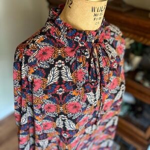 Umgee floral dress with bell sleeves